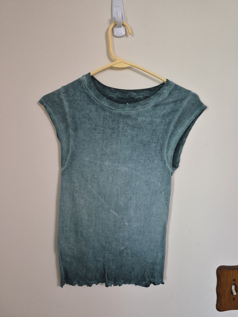 Free People Movement Ribbed Crewneck Tank in Teal Green- XS